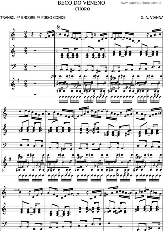 Partitura da música Beco Do Veneno v.2