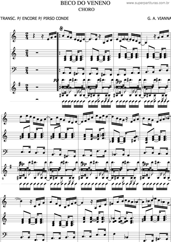 Partitura da música Beco Do Veneno v.2