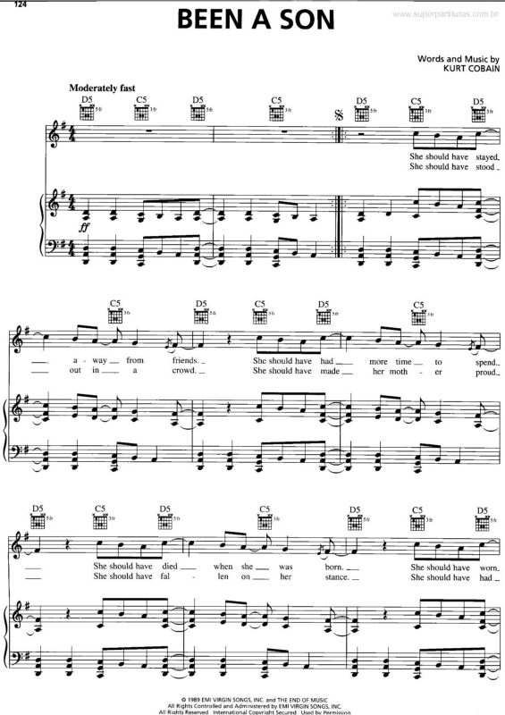 Partitura da música Been a Son