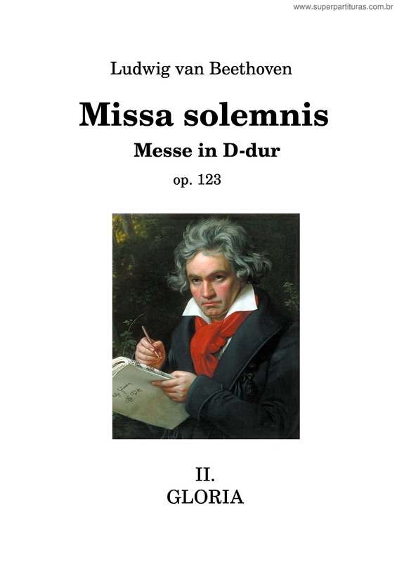 Partitura da música Beethoven – Missa Solemnis – Op. 123 – Ii. – Gloria