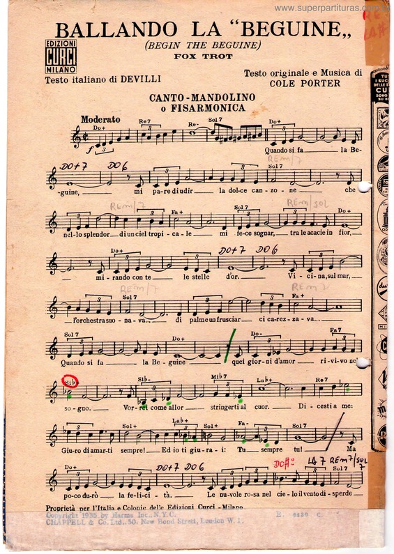 Partitura da música Begin The Beguin - Pag. 1