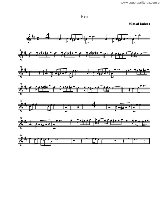 Partitura da música Bem v.5