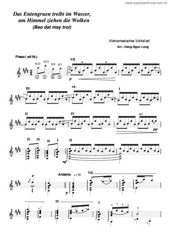 Partitura da música Beo dat may troi