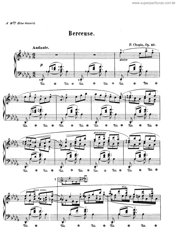 Partitura da música Berceuse v.3
