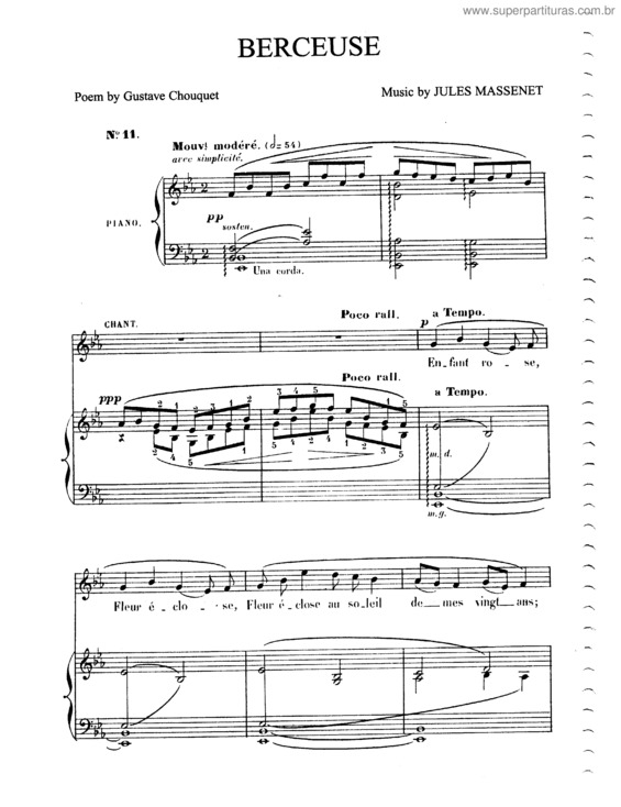 Partitura da música Berceuse v.4
