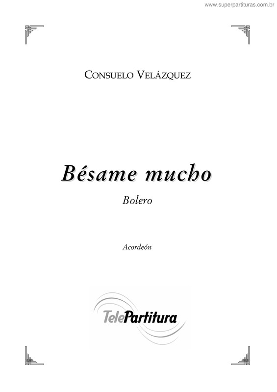 Partitura da música Bésame Mucho v.17