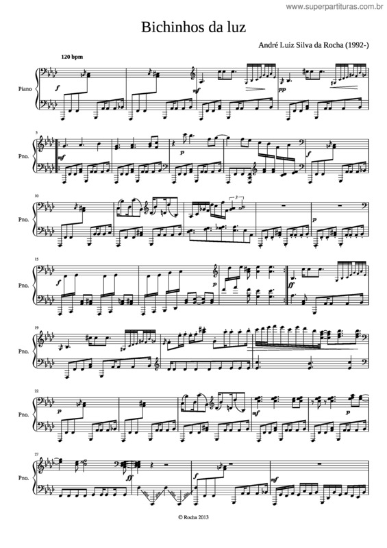 Partitura da música Bichinhos Da Luz
