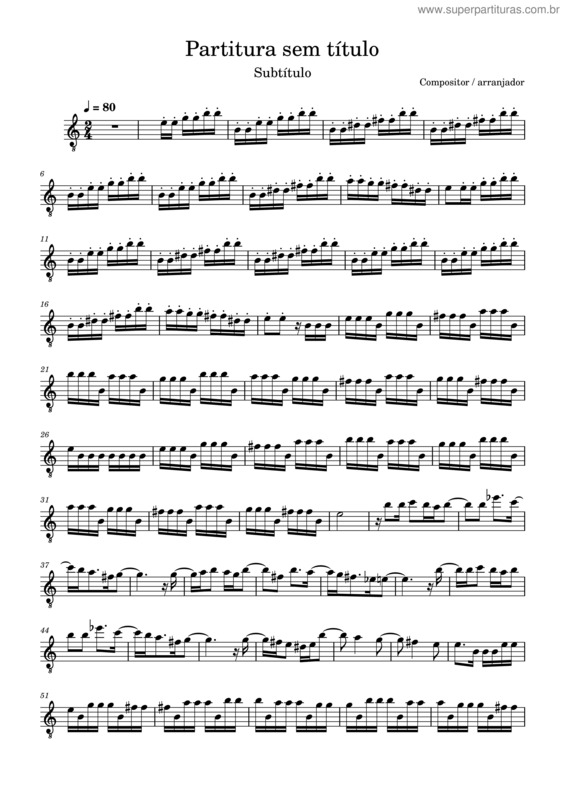 Partitura da música Bicho Carpinteiro Partitura Sem Título