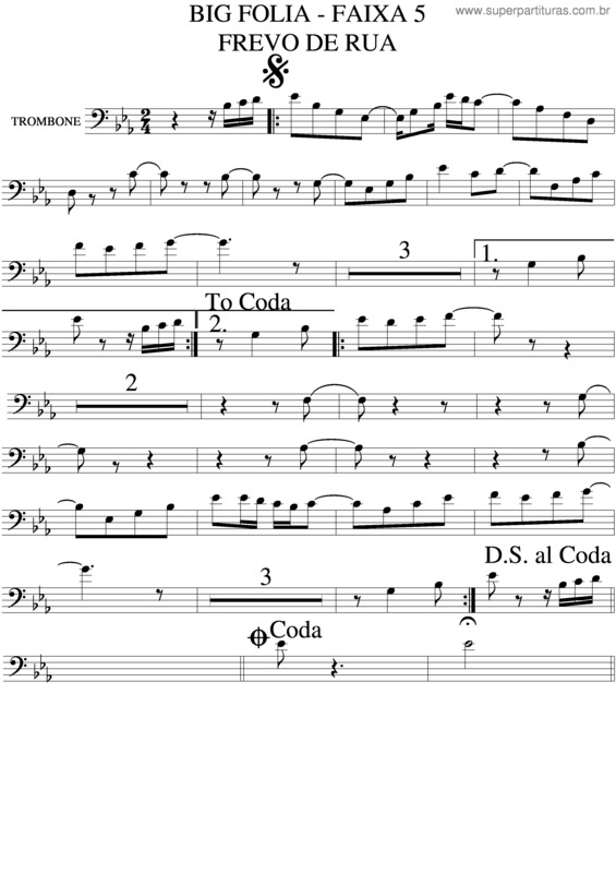 Partitura da música Big Folia v.8