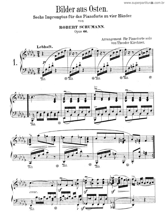 Partitura da música Bilder aus Osten
