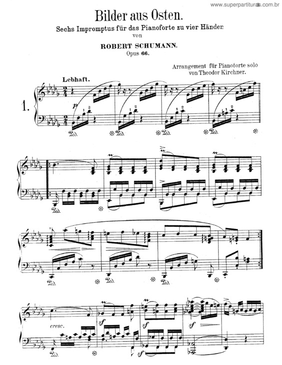 Partitura da música Bilder aus Osten