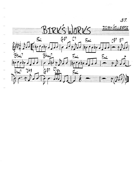 Partitura da música Birks Works v.4