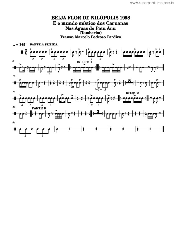 Partitura da música Bj Flor A v.3