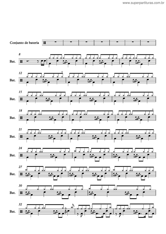 Partitura da música Black