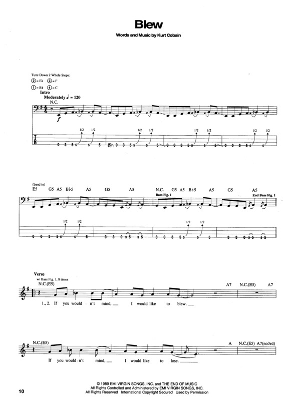 Partitura da música Blew