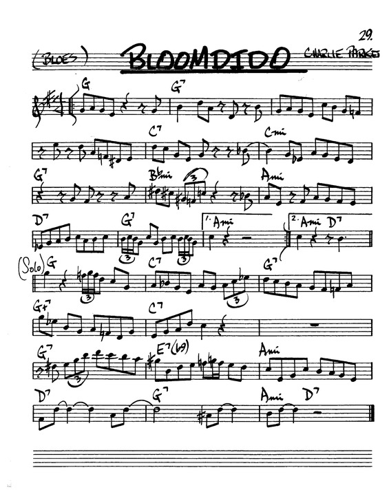 Partitura da música Bloomdido