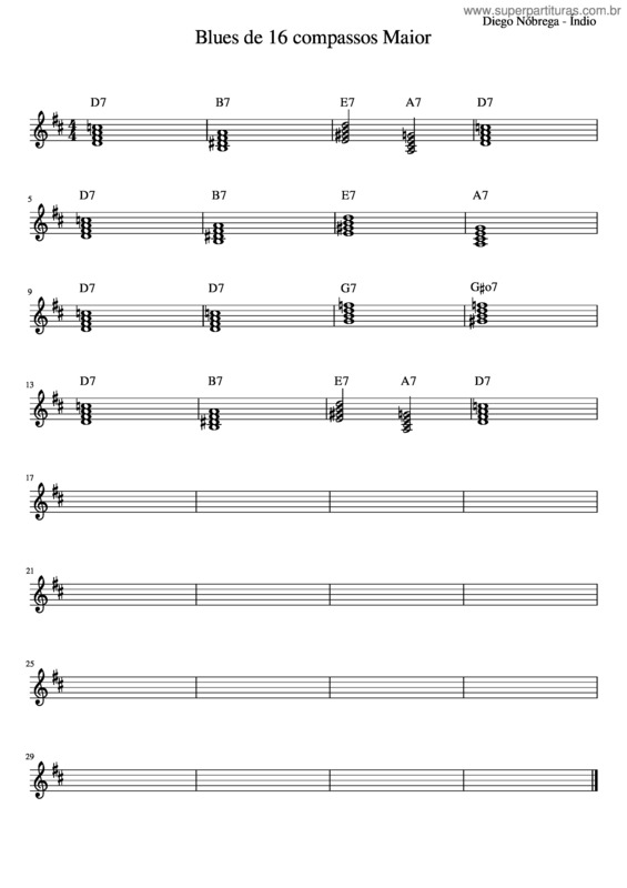Partitura da música Blues_De_16_Compassos_Maior D