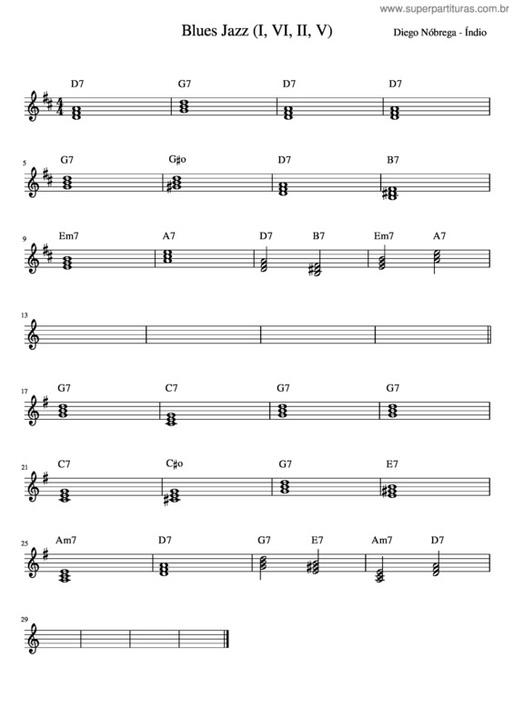 Partitura da música Blues_Jazz_ v.2
