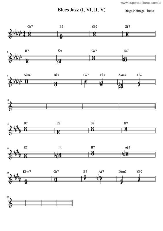 Partitura da música Blues_Jazz_ v.3