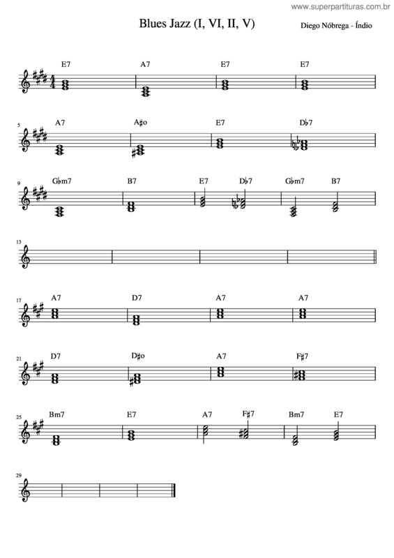 Partitura da música Blues_Jazz_ v.4