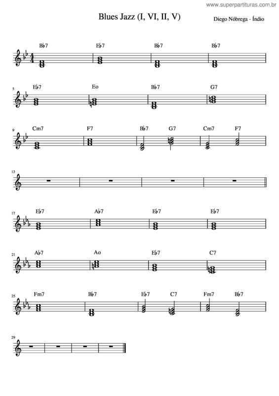 Partitura da música Blues_Jazz_ v.5