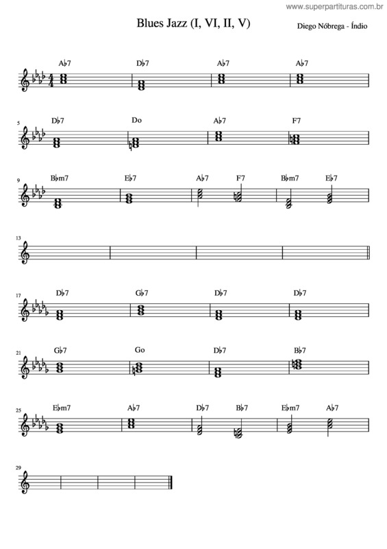 Partitura da música Blues_Jazz_ v.6