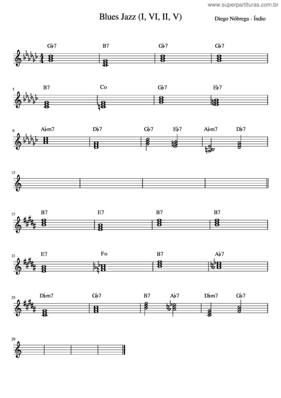 Partitura da música Blues_Jazz_ v.7