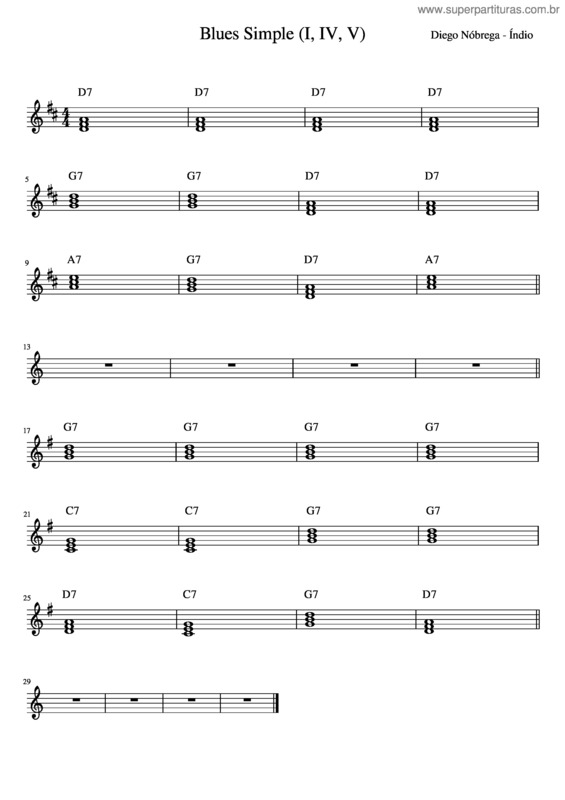 Partitura da música Blues_Simple_ v.3