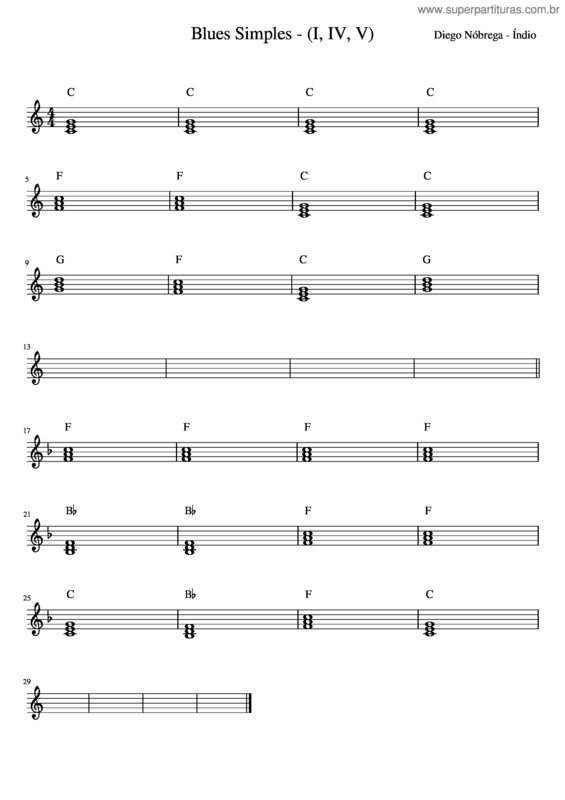 Partitura da música Blues_Simple_