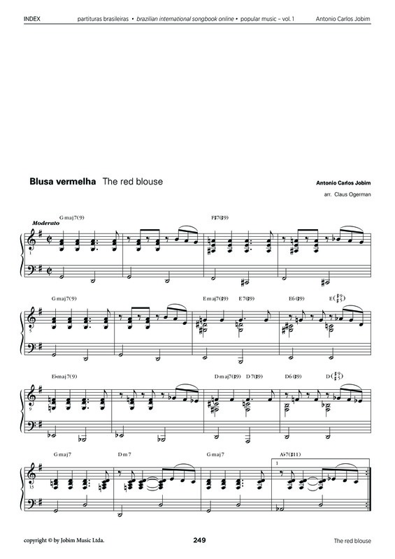 Partitura da música Blusa Vermelha v.3