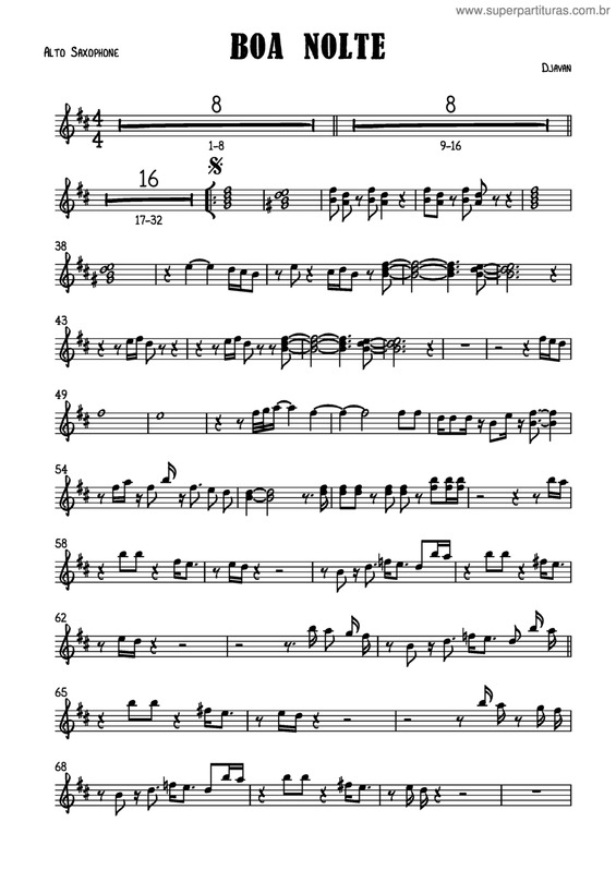 Partitura da música Boa Noite v.5