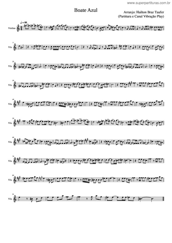 Partitura da música Boate Azul v.11