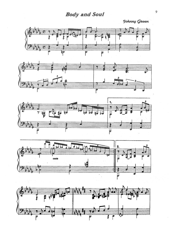 Partitura da música Body And Soul v.3