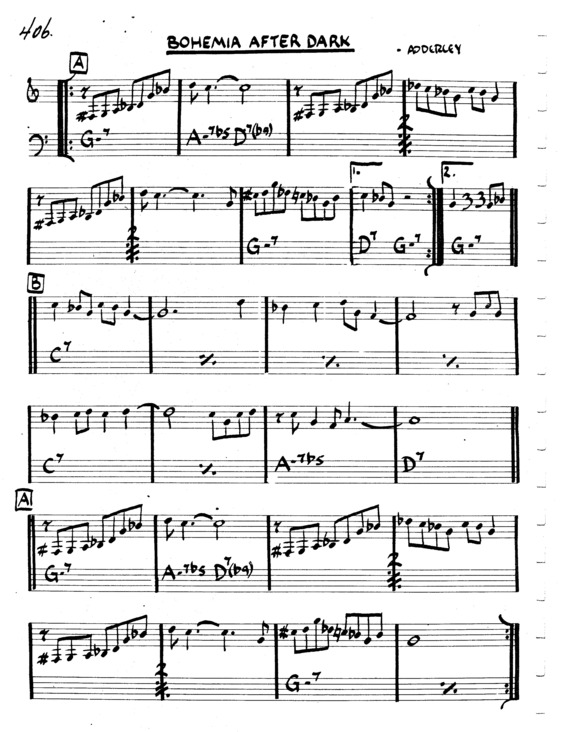 Partitura da música Bohemia After Dark v.6