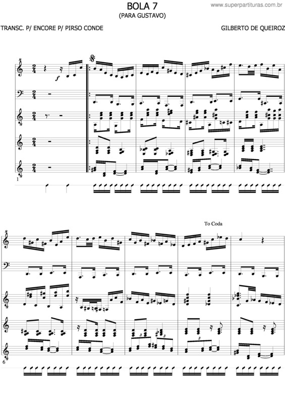 Partitura da música Bola 7 v.2