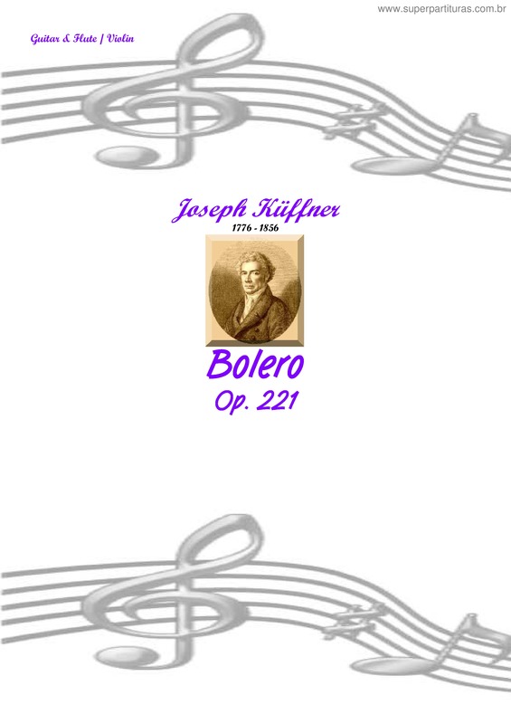Partitura da música Bolero v.7