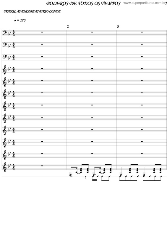 Partitura da música Boleros De Todos Os Tempos