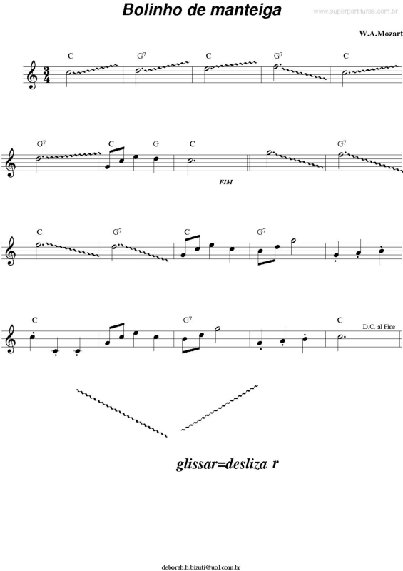 Partitura da música Bolinho de Maneita