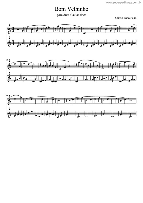 Partitura da música Bom Velhinho (Deixei Meu Sapatinho Na Janela Do Quintal)