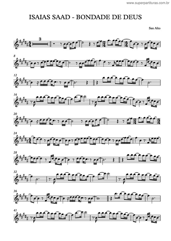 Partitura da música Bondade De Deus v.3