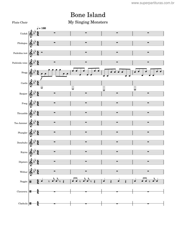 Partitura da música Bone Island–Dave Kerr Msm