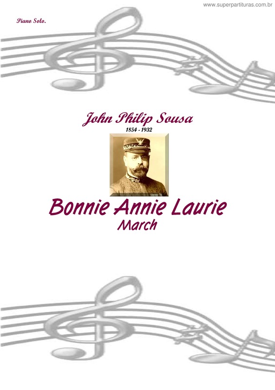 Partitura da música Bonnie Annie Laurie
