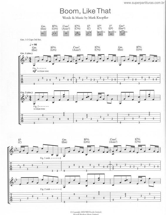 Partitura da música Boom, Like That