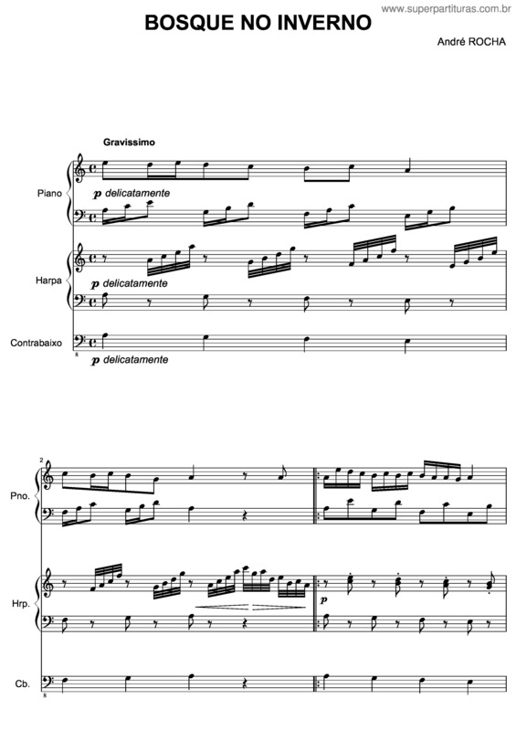 Partitura da música Bosque No Inverno