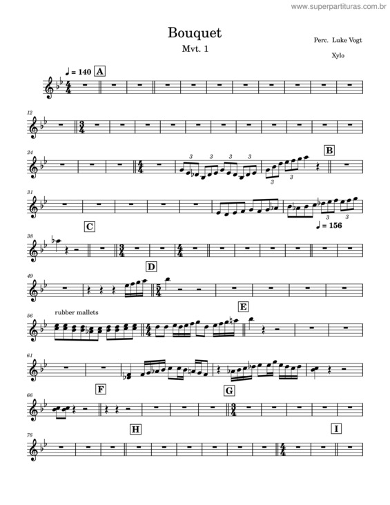 Partitura da música Bouquet – Bells