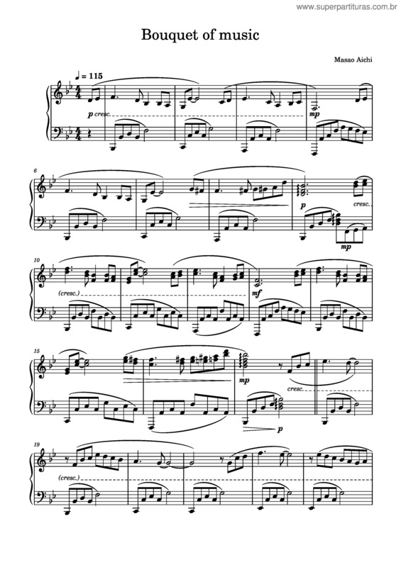 Partitura da música Bouquet Of Music