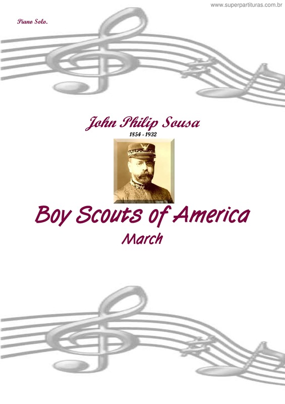 Partitura da música Boy Scouts of America