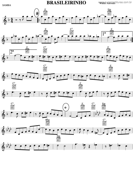 Partitura da música Brasileirinho v.11