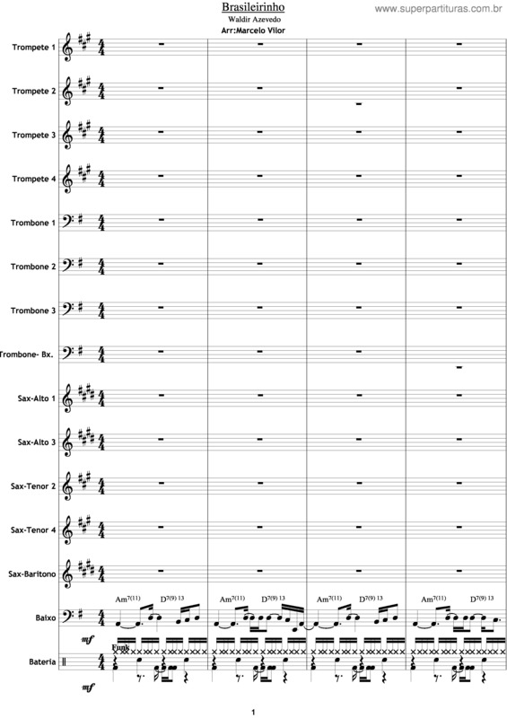 Partitura da música Brasileirinho v.21