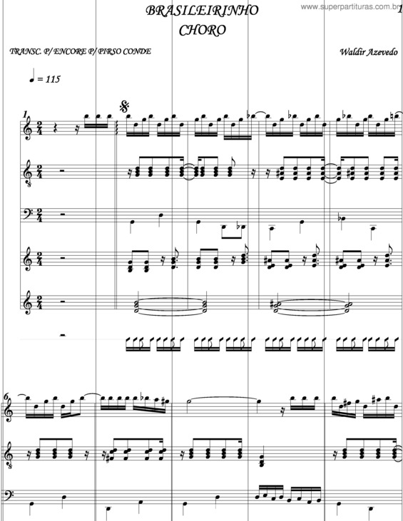 Partitura da música Brasileirinho v.23